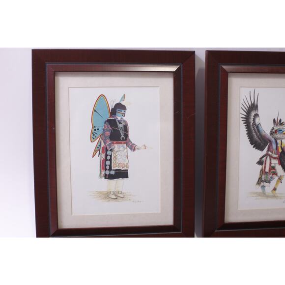 Danny Lanza, 2002, Native American, Print, Lot, Wall Hanging, ~ 251016-WH 1378 - Picture 4 of 8
